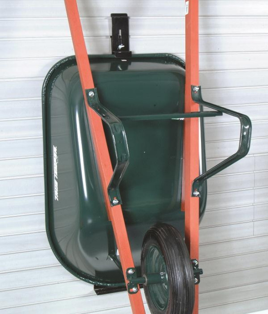Wheelbarrow wall storage shop